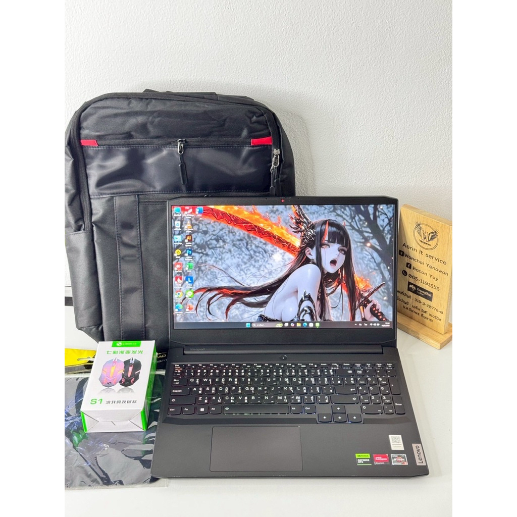 Lenovo IdeaPad Gaming 3 15ACH6 มือสองสภาพสวย ประกันเหลือ ถึง 28/02/2026
