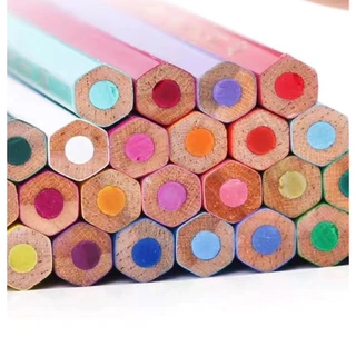 Colores พร้อมส่ง สีไม้ ดินสอสีไม้ 12 สี (ด้ามสั้น/ด้ามยาว) สีสวยคมชัด ดินสอระบายสี เครื่องเขียน อุปกรณ์การเรียน