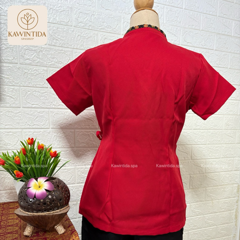เสื้อสปา เสื้อพนักงานนวด รุ่นตุ้งติ้ง (NF) - รูปที่ 3