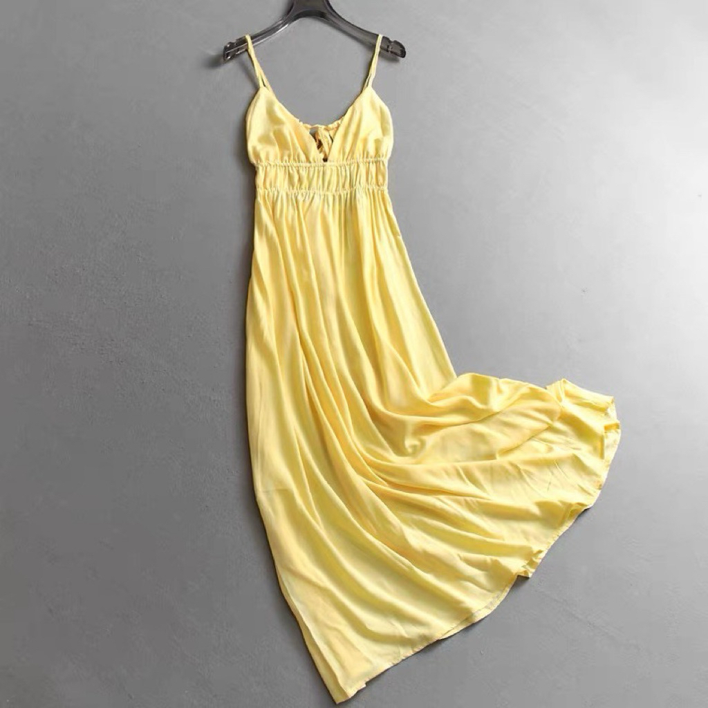 PICHA_BRAND : Butter Yellow Long Dress