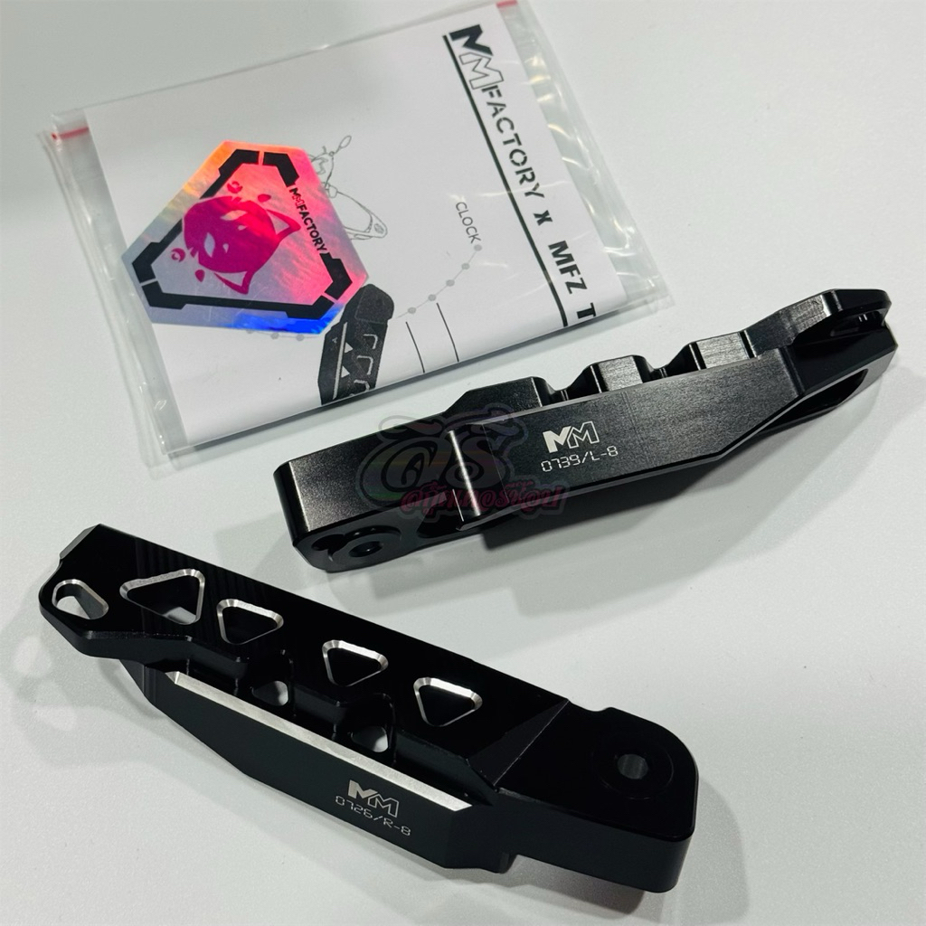 พักเท้าแต่ง Lead125, Forza300/350 MM Factory แท้ สีทูโทน CNC ทั้งอัน