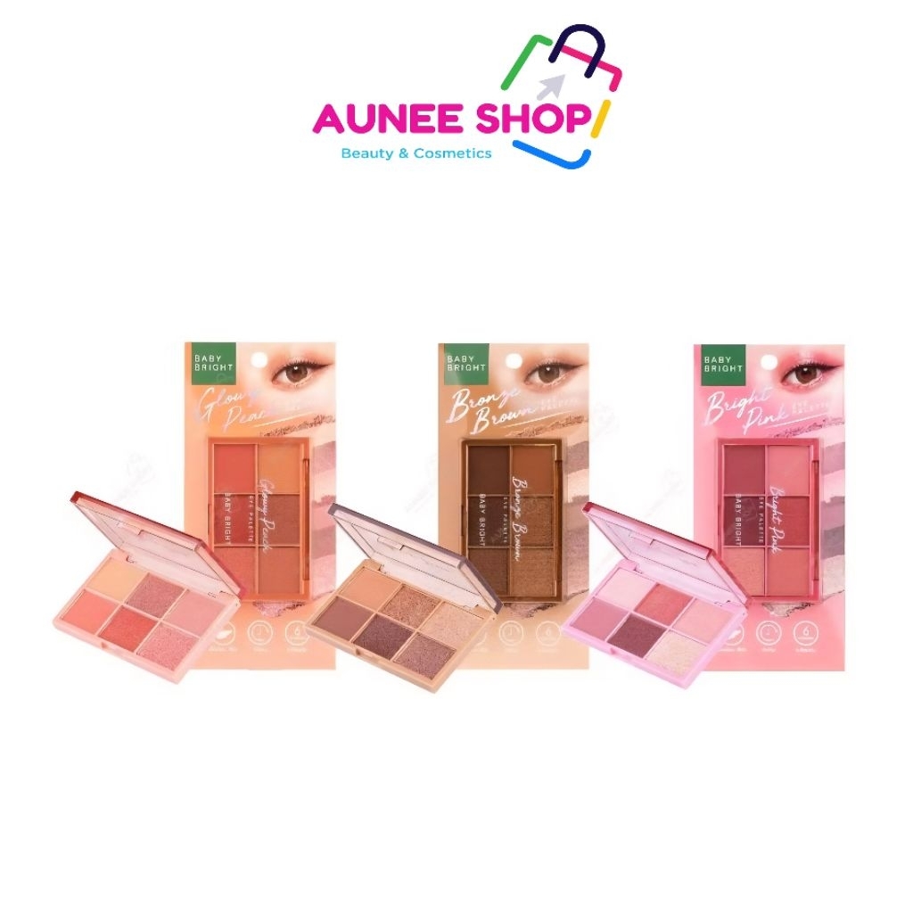 ส่งฟรี/มีไลฟ์  (1ชิ้น)Baby Bright อายพาเลท 0.7gx6สี อายพาเลท 6 เฉดสีในตลับเดียว ด้วยเนื้อแมทท์ ชิมเมอร์ประกาย