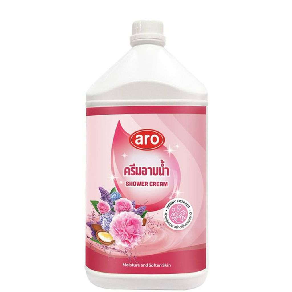 🚗delivery (สั่งบิลละ1นะคะ) ครีมอาบน้ำ ชมพู เอโร่ 3.5 ลิตร shower cream aro