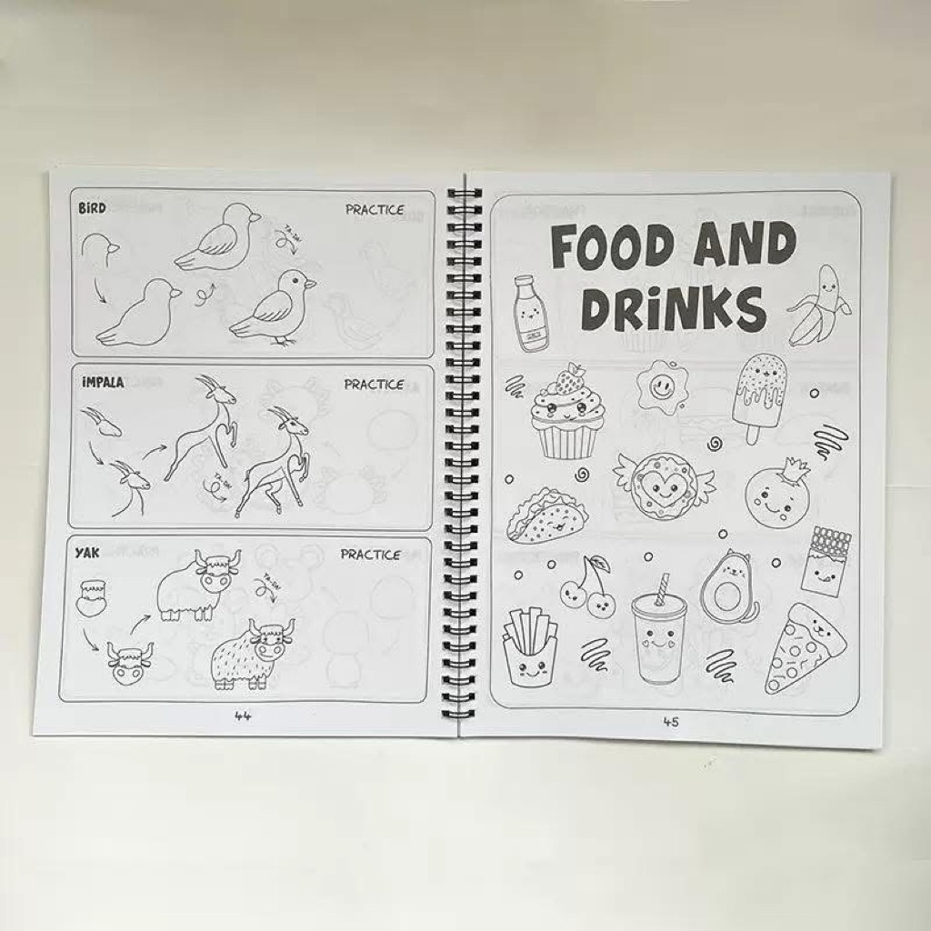 📖พร้อมส่ง📖สมุดวาดภาพ 300 แบบ🐣🐰 - รูปที่ 4