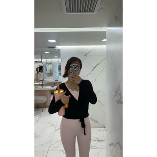 flexme - flex wrap cardigan พร้อมส่ง เสื้อคลุมออกกำลังกาย โยคะ พิลาทิส cadigan
