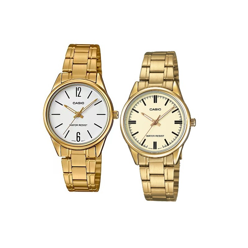 Casio นาฬิกาข้อมือผู้หญิง รุ่น LTP-V005G-7BUDF / LTP-V005G-9AUDF Lady Watch Quartz