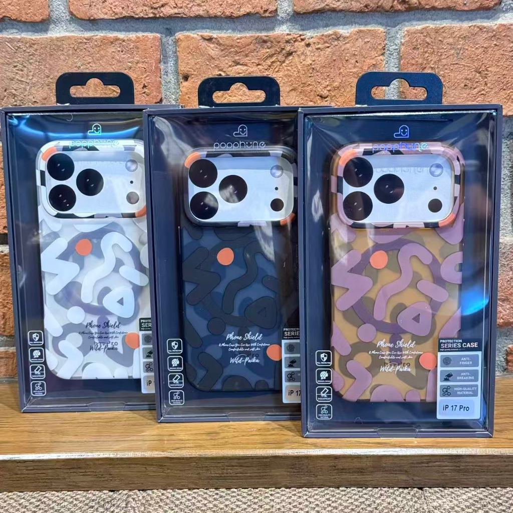 BK Popphone เคสลาย Graffiti สําหรับ IP 17 17Pro 17 Air 17 Pro Max Matte กันกระแทกฝาครอบแม่เหล็กชาร์จได้