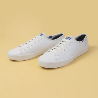 KEDS รองเท้าผ้าใบหนัง แบบผูกเชือก รุ่น KICKSTART LEATHER สีขาว ( WH57559 )