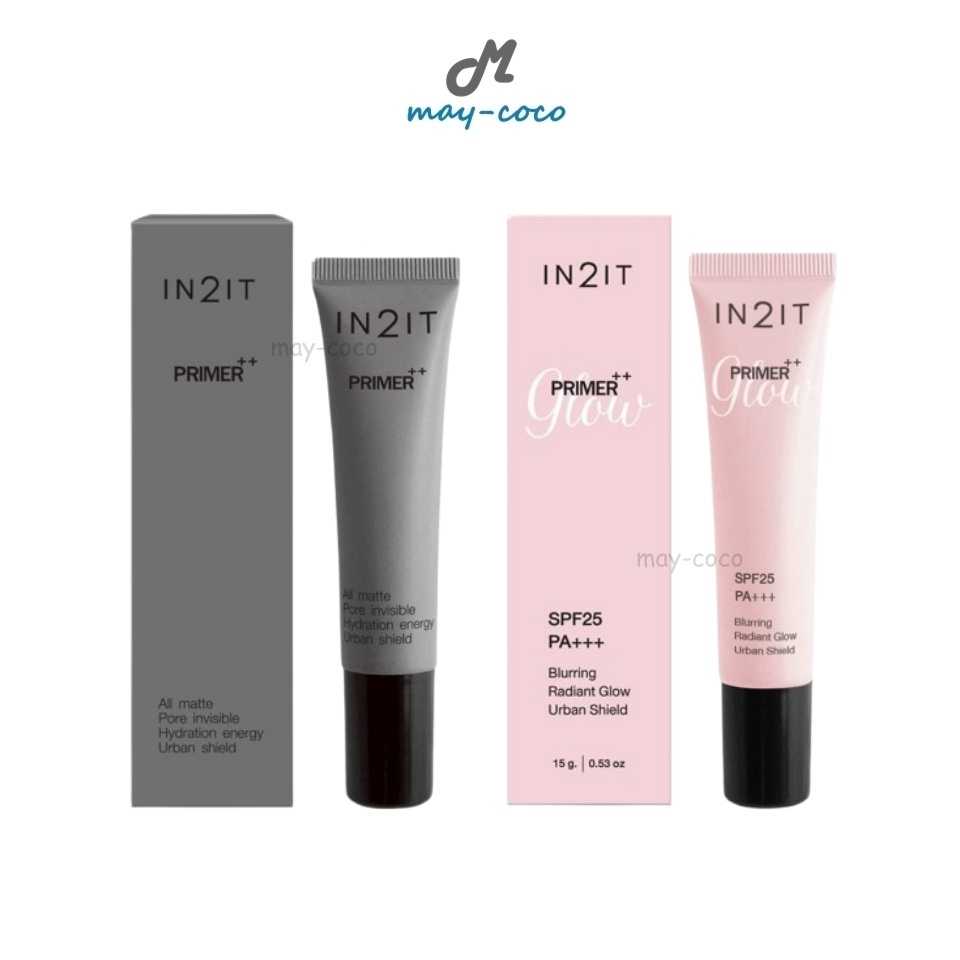 ถูก/แท้/มีไลฟ์ ไพรเมอร์ IN2IT Primer Matte/Glow ไพรเมอร์ เบลอผิว ผิวเนียน ผิวสวย