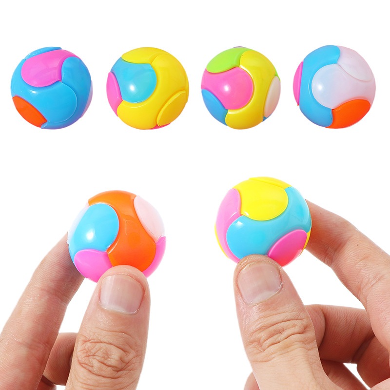 ของเล่นทางปัญญา ลูกบอลประกอบทรัมเป็ต ปริศนาสำหรับเด็ก ของเล่นบล็อกบล็อก ของเล่นลูกบอลรูบิค - รูปที่ 3