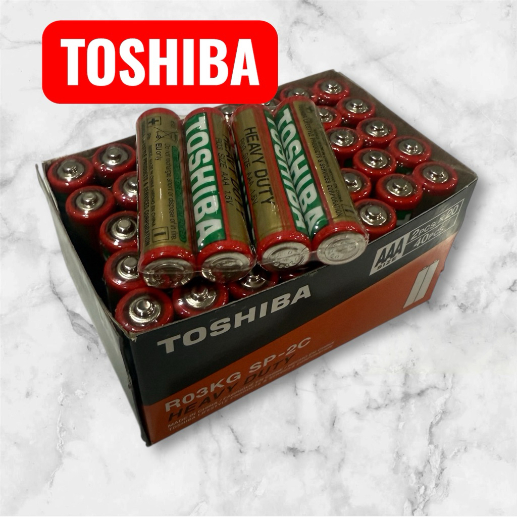 ถ่าน [Toshiba/ Philips / GP / Maxell ]ขนาด AAA 1.5V (1กล่อง 40ก้อน)