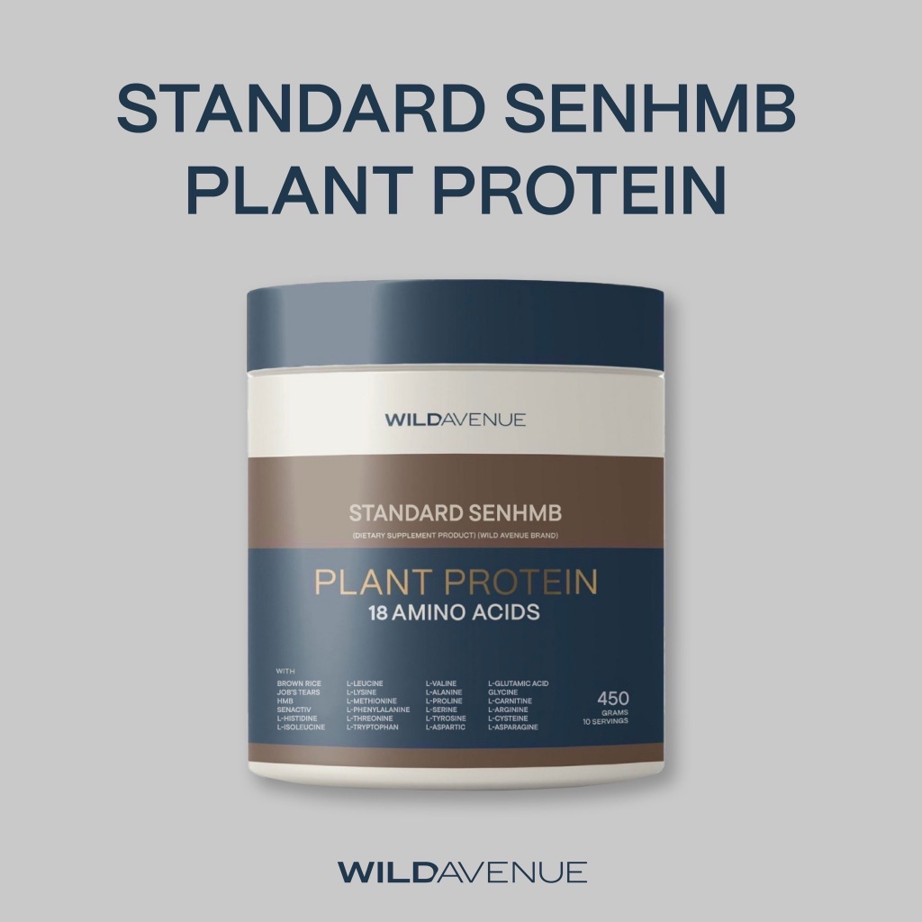 STANDARD SENHMB PLANT PROTEIN (Midnight Cacao) โปรตีนพืชรสมิดไนท์คาเคา เน้นฟื้นฟูซ่อมแซมกล้ามเนื้อ เอนเนอจี้ สุขภาพ