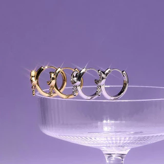 YVIS Sleepy Hoop Brass Earring - Bedtime Story