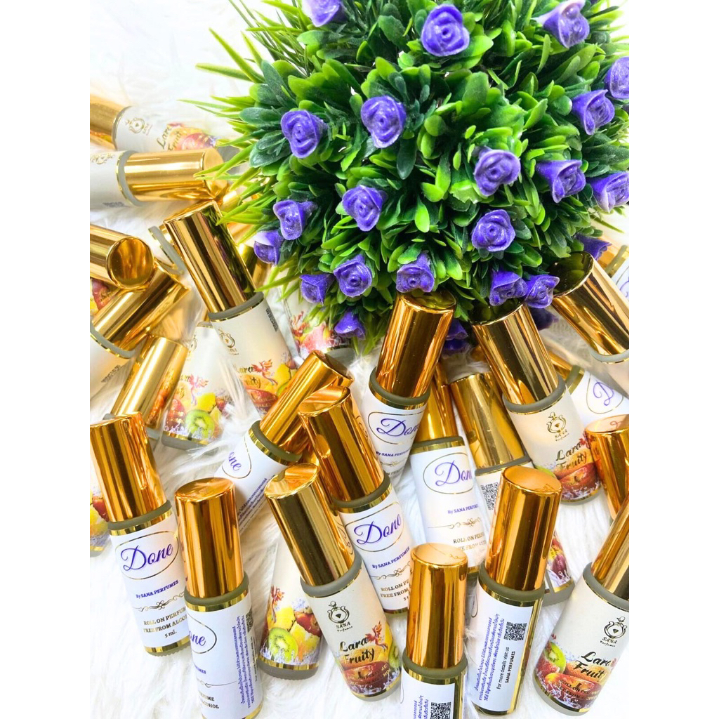 น้ำหอม  Done oil perfume หัวลูกกลิ้ง ไม่ผสมแอลกอฮอล์