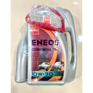 ENEOS COMMONRAIL CK-4 10W-30 น้ำมันเครื่องกึ่งสังเคราะห์ 6 ล…