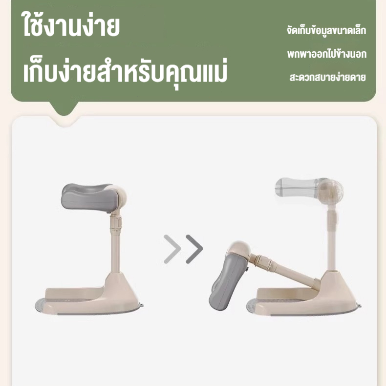 baby safety☁️ที่ยืนอาบน้ำเด็ก พับเก็บได้ ปลอดภัย ปรับความสูงได้ แข็งแรง ทนทาน กันลื่น อาบน้ำง่าย ราคา ถูกที่สุด ดีลบีเคเค แกลเลอรีภาพที่ 3