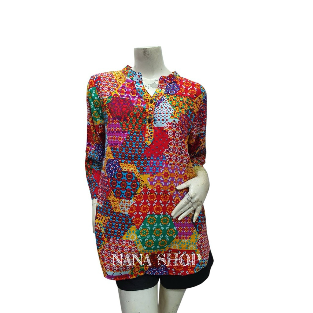 Nana shop brandsเสื้อผู้หญิงลายปะผ้าสปัน