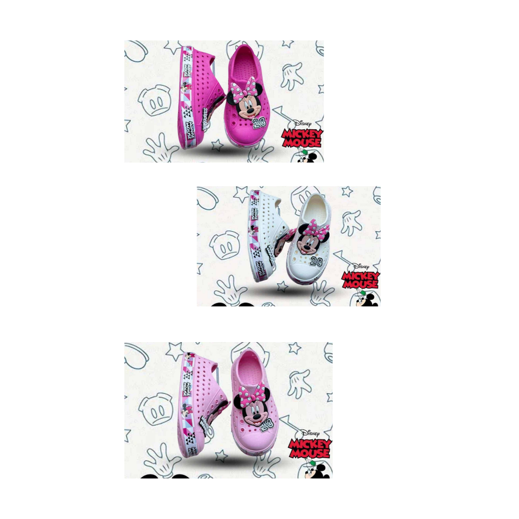 รองเท้าเด็ก หัวโตแบบสวม มินนี่ เมาส์