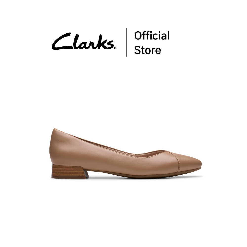 Clarks รุ่น NATALYN WISH สี BEIGE LEATHER รองเท้าคัชชูรัดส้น ไซส์เล็ก หนังแท้ ทรงแฟลต คุณภาพดี ใส่สบาย รองเท้าทำงาน