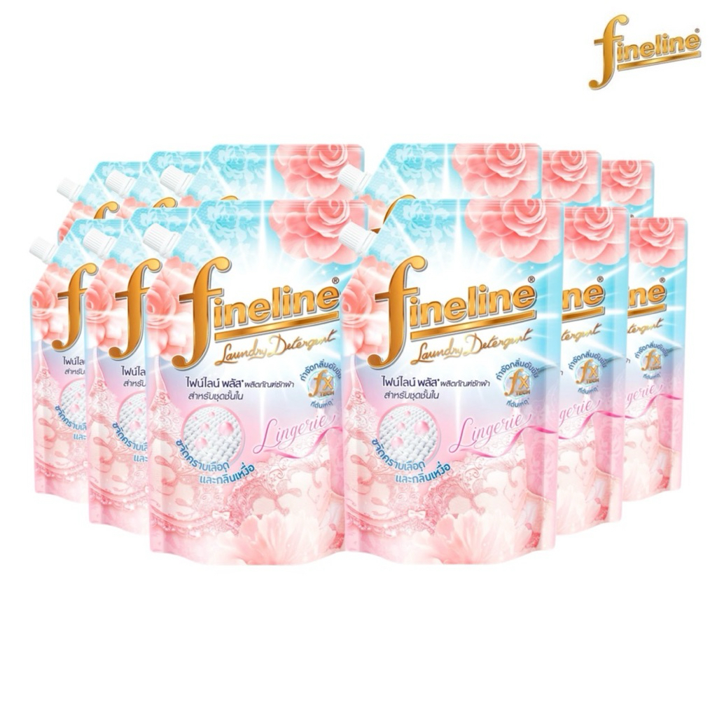(ยกลัง 12 ถุง) Fineline ไฟน์ไลน์ พลัส ผลิตภัณฑ์ซักผ้า สำหรับชุดชั้นใน 550 มล. x 12 ถุง Clean ทำความสะอาด - รูปที่ 2