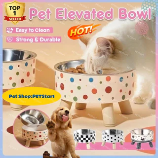 🥇Cat/Dog Elevated Bowl🥇ชามอาหารสัตว์เลี้ยงกันลื่นปลอดภัยและทำความสะอาดง่าย!ยอดเยี่ยมสําหรับสุนัขแมว🐾