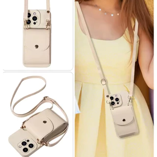 เคสมือถือติดกระเป๋าใส่บัตรได้ มีสายสะพาย