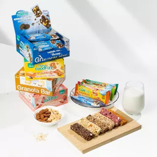 [Set 3 แท่ง] ฟู๊ดฟิต กราโนล่าบาร์ เซตพกพา ซองเดอร์ Xongdur Foodfitt Granola Bar