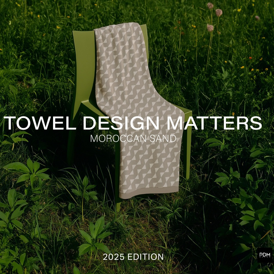 PDM ผ้าเช็ดตัว Towel Stride สี Moroccan Sand (ผ้า Bamboo70%Cotton 30%)