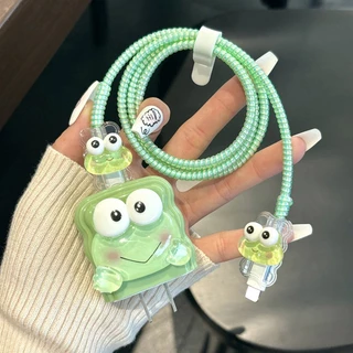 【ส่งจากไทย มาใหม่ 1ชุด 5ชิ้น】เคส สำหรับ ไอโฟน Apple Power Adapter 18W/20Wเคสป้องกันสายชาร์จลายการ์ตูน เคสป้องกันสายชาร์จ