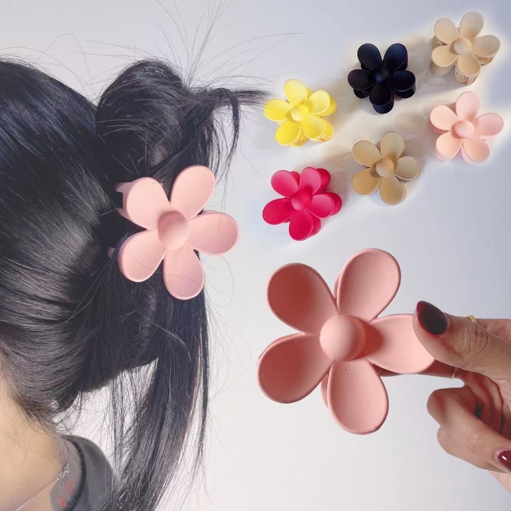 รูปร่างดอกไม้ กิ๊บหนีบผมผู้หญิง กิ๊บติดผม สไตล์เกาหลี กิ๊บติดผมรูปดอกไม้ขนาดใหญ่  พร้อมจัดส่งในไทย