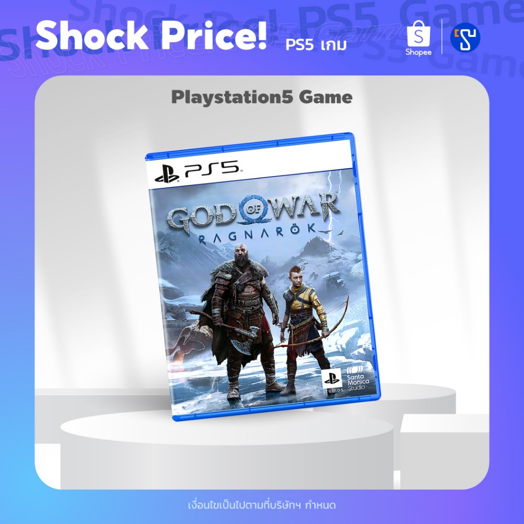 [Shock Price] Tinzshop PlayStation 5 PS5 Game God of War Ragnarok  Asia Version รองรับภาษาไทย แผ่นเก