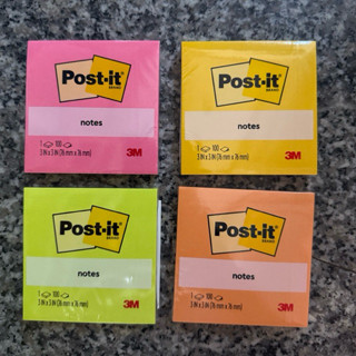 (ราคาต่อ1แพคค) Post-it กระดาษโน้ตกาวในตัวรุ่นคละสี 654-24ASS…