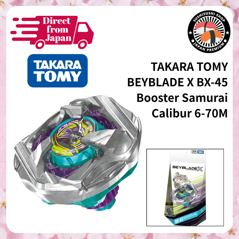 [TAKARATOMY] BEYBLADE X BX-45 Booster Samurai Caliber 6-70M - Direct From JAPAN