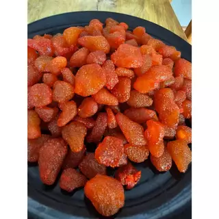 500 กรัม​ สตรอเบอรี่อบแห้ง​ อบแบบออร์แกนิค Dried Strawberry ผลไม้อบแห้ง