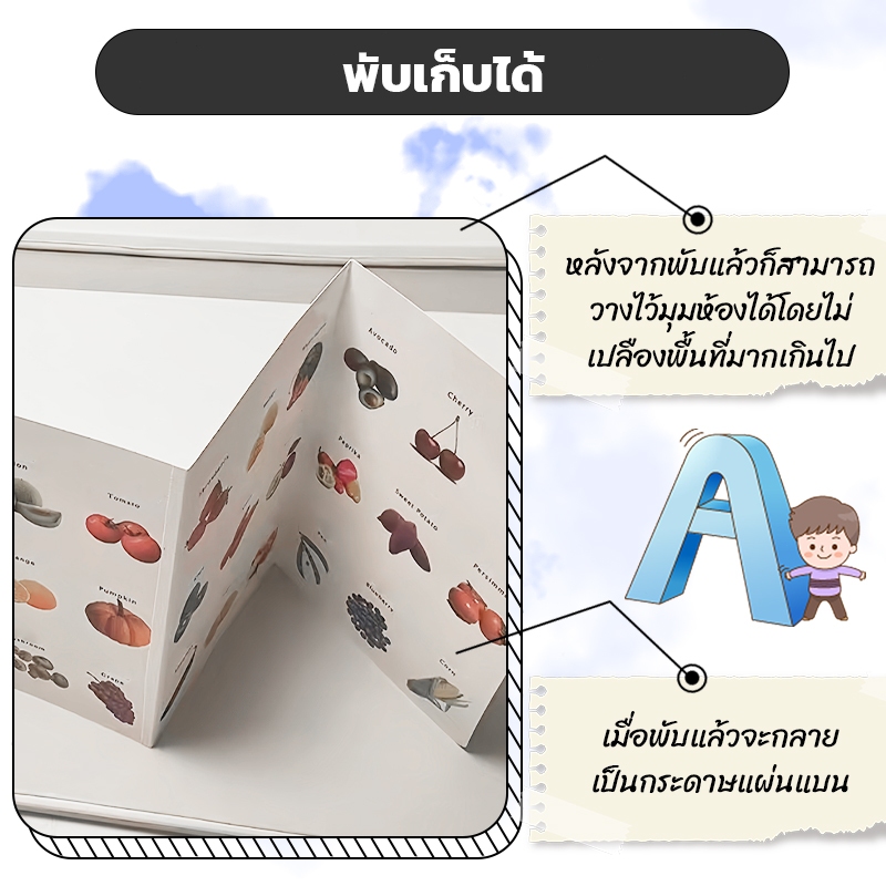 Flash card ของเล่นเสริมการเรียนรู้เด็ก เด็กทารก การ์ดเสริมพัฒนาการสายตา บัตรภาพ รูปที่ 8