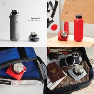 (พร้อมส่ง) Origami Bottle Foldable water bottle ขวดน้ำพับได้น้ำหนักเบา พกพาสะดวก หิ้วง่าย เที่ยวสะดวก