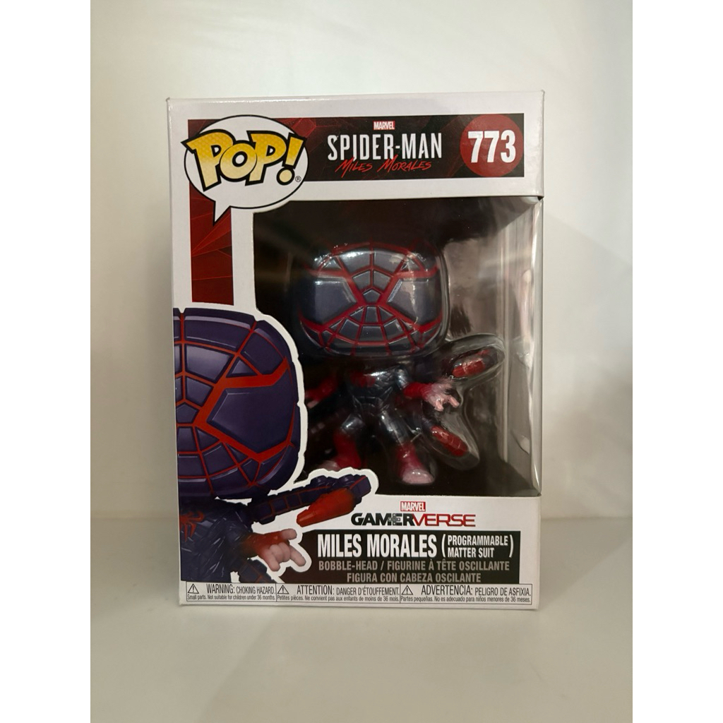 Funko Pop Miles Morales Programmable Matter Suit Marvel Spider Man Gamer verse Exclusive 773