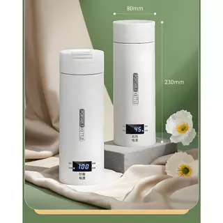 ⚡พร้อมส่ง⚡ กาต้มน้ำไฟฟ้ามินิ 500ml พกพาสะดวก มีหน้าจอแสดงอุณหภูมิ ระบบต้มน้ำอัตโนมัติ