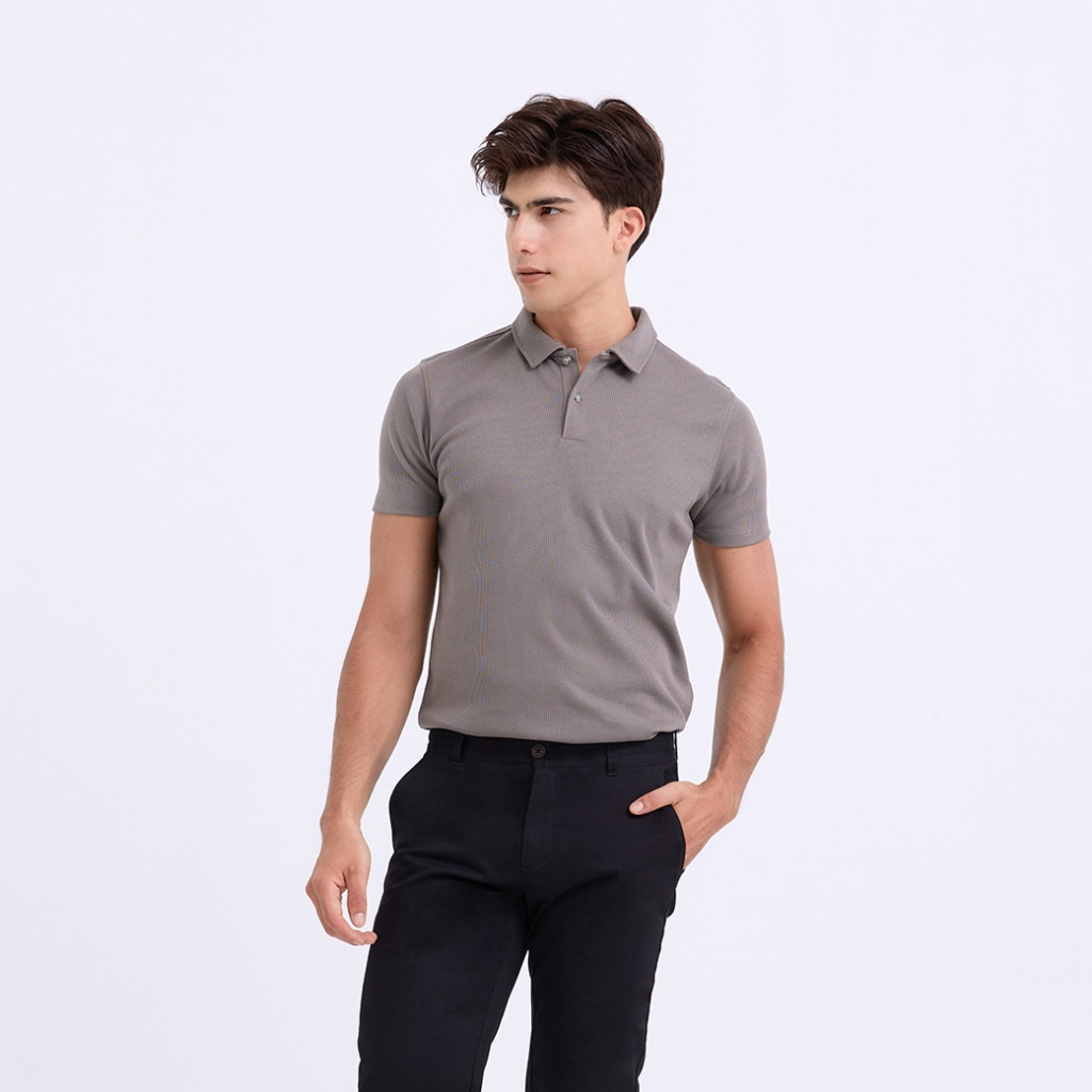 Khaki Bros. - คาคิบรอส - Polo T-Shirt Regular Fit -  เสื้อโปโลแขนสั้น ทรง Regular Fit - KM25K057
