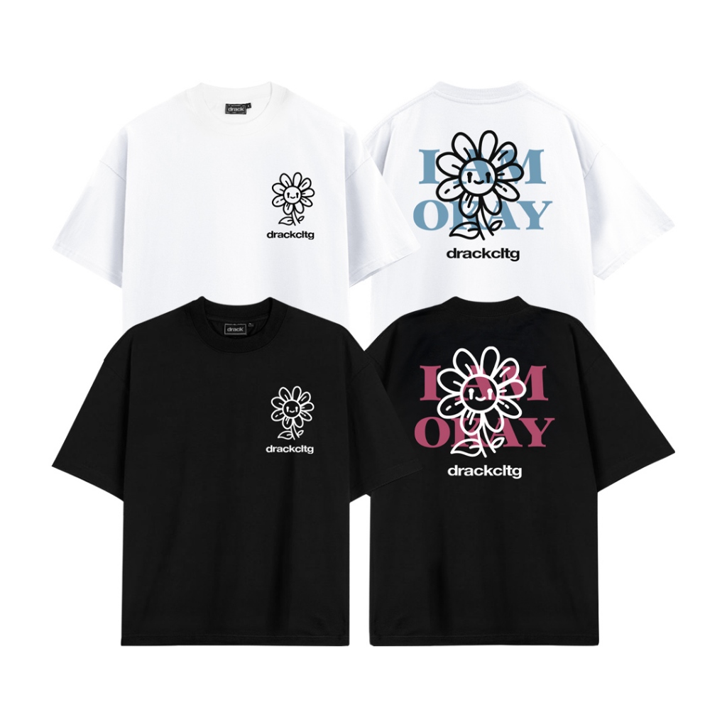 DRACK - AM OKAY เสื้อยืดคอกลม