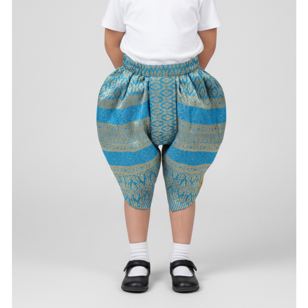 โจงกระเบนเด็ก ผ้าไหม กางเกง โจงกระเบนสำเร็จรูป