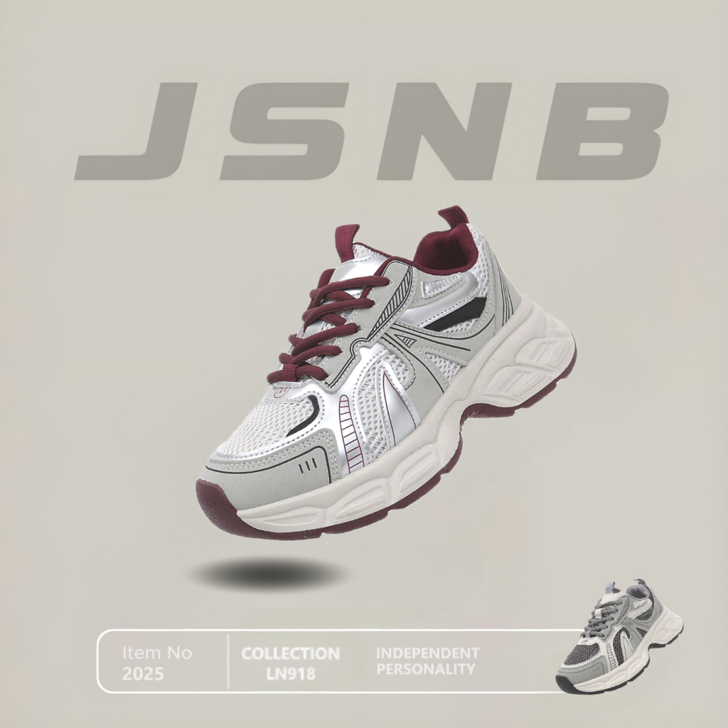JSNB ส่งฟรี รองเท้าผ้าใบผู้หญิง ทรงสปอร์ต พร้อมส่ง Sneaker รองเท้าผ้าใบแฟชั่น พื้นนุ่ม เบา ระบายอากา