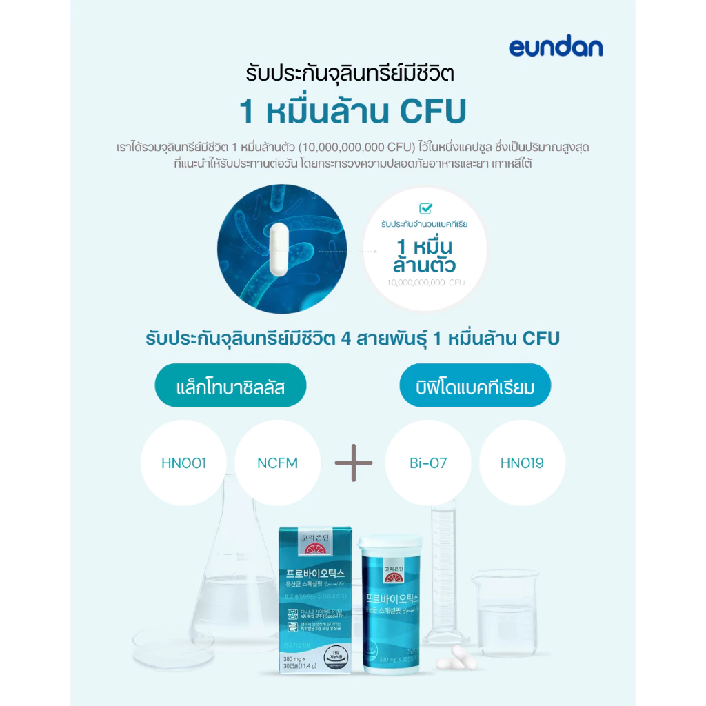 Korea Eundan Probiotics - โคเรีย อึนดัน โพรไบโอติกส์ (30 แคปซูล) จุลินทรีย์ 10,000 ล้านตัว ต่อ 1 แคปซูล thumbnail 7