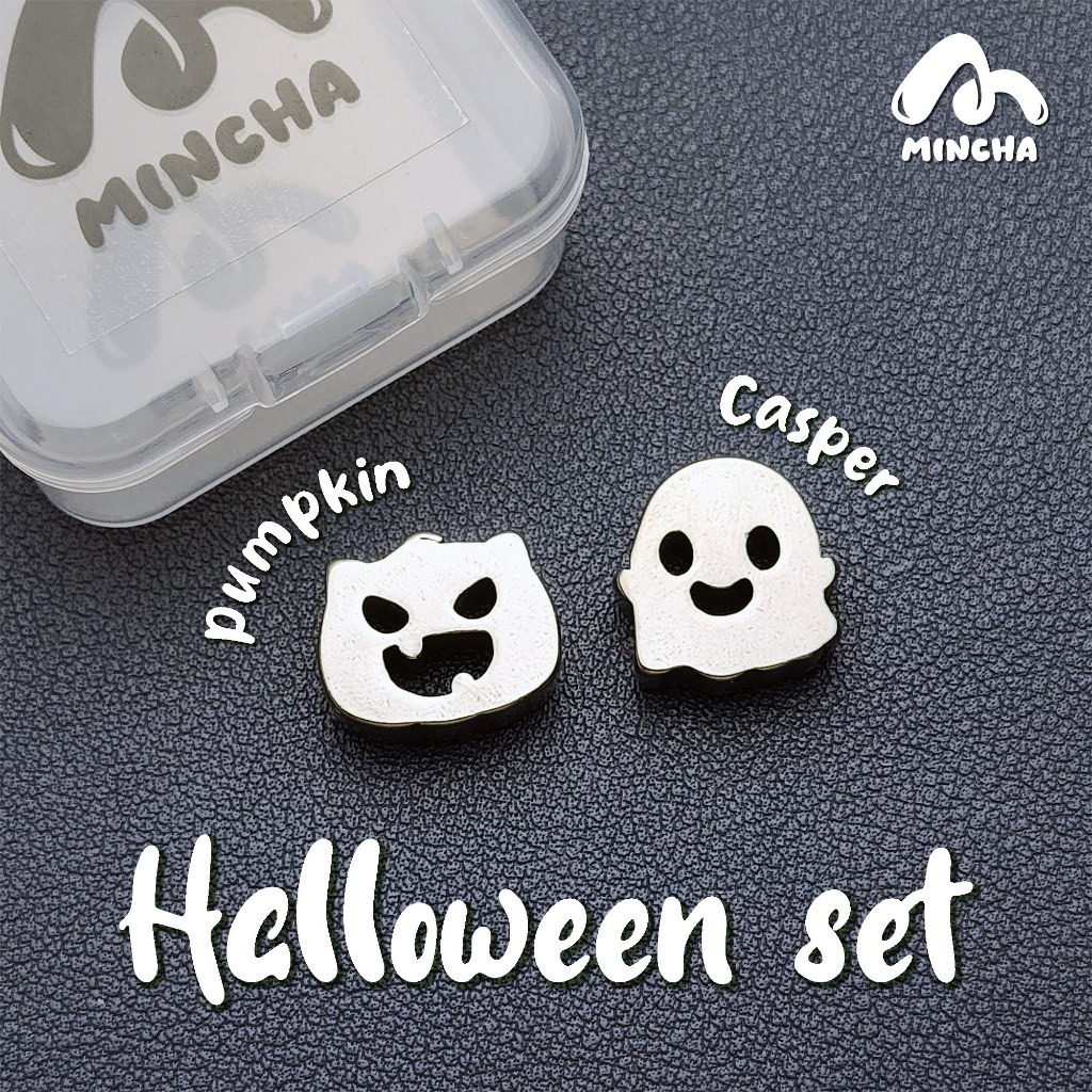 Mincha Halloween Set ลูกร่อนผงมัทฉะ ลูกสแตนเลสร่อนชา พร้อมกล่องเก็บ วัสดุสแตนเลส 304  Food Grade