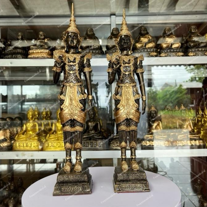 ท้าวจตุโลกบาล ทั้ง 4 องค์  สีมันปูเพ้นท์เครื่องทอง มวลสารแร่เหล็กน้ำพี้ แถมฟรีวัตถุมงคลเหล็กน้ำพี้ - รูปที่ 6