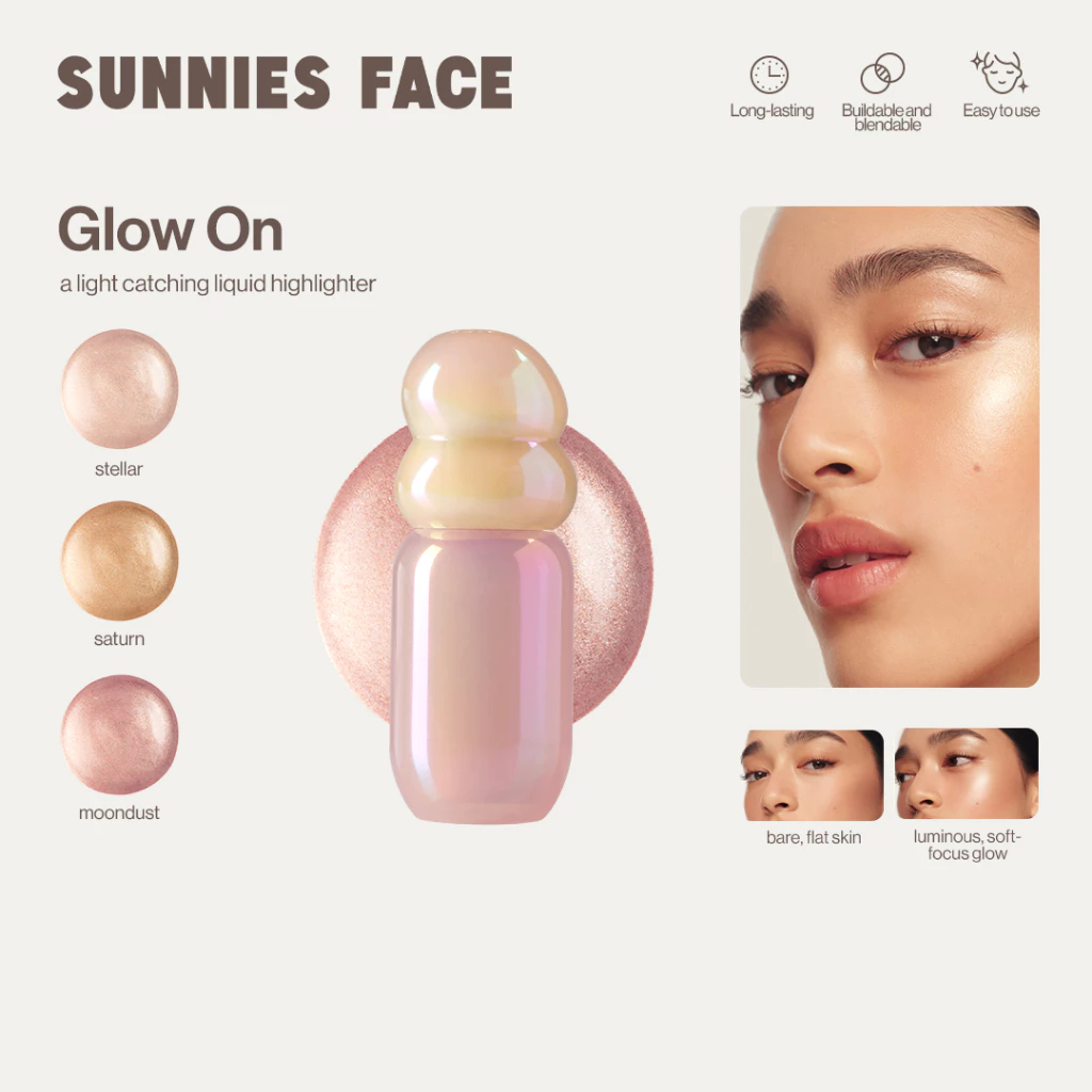 Sunnies Face Glow On [ไฮไลต์เนื้อเหลว สร้างประกายโกลว์ทุกมุม]
