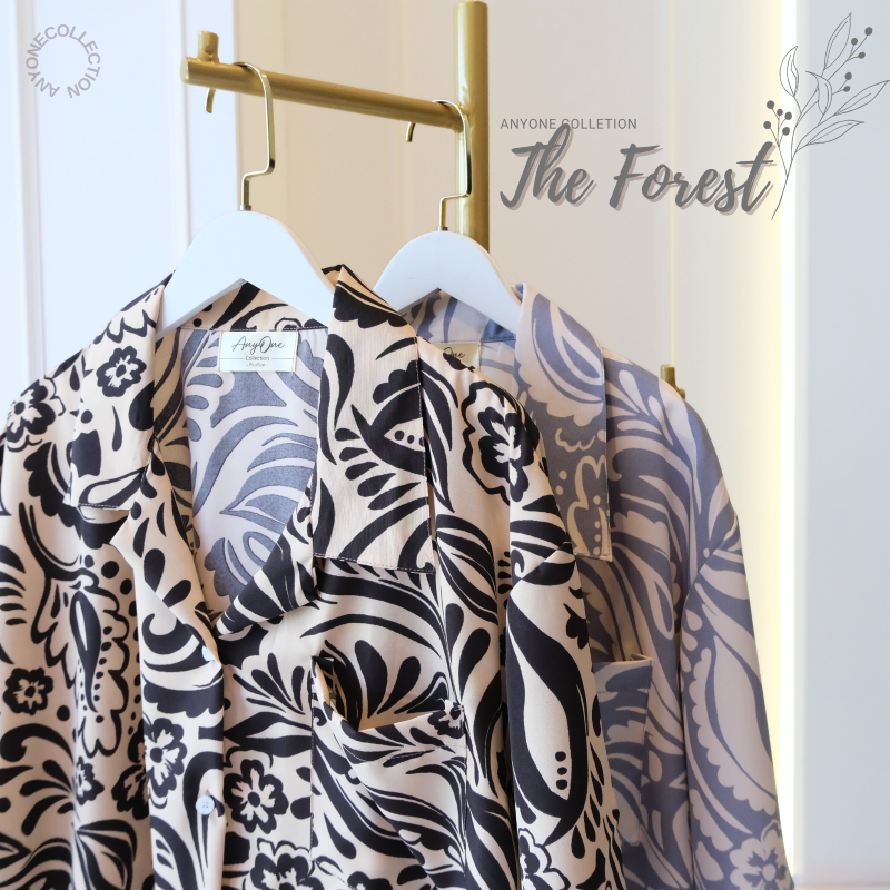 ⭐งานเสื้อตัดเย็บในไทยพร้อมส่ง⭐🌿เสื้อลาย𝑻𝒉𝒆 𝑭𝒐𝒓𝒆𝒔𝒕🌿 ผ้าเนื้อนิ่มนุ่มละมุนผิว งานสวยตรงปก