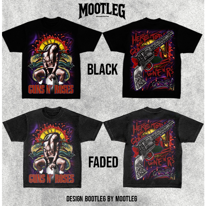 Mootleg | Gun N Roses V.2 | Semi-Oversized | 100% Cotton