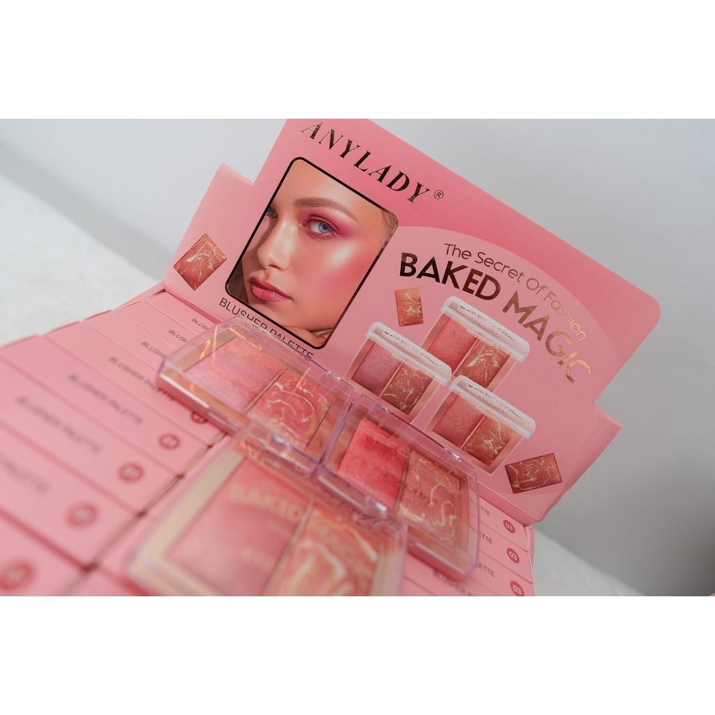 Anylady blusher palette 2 สี ในตลับเดียว