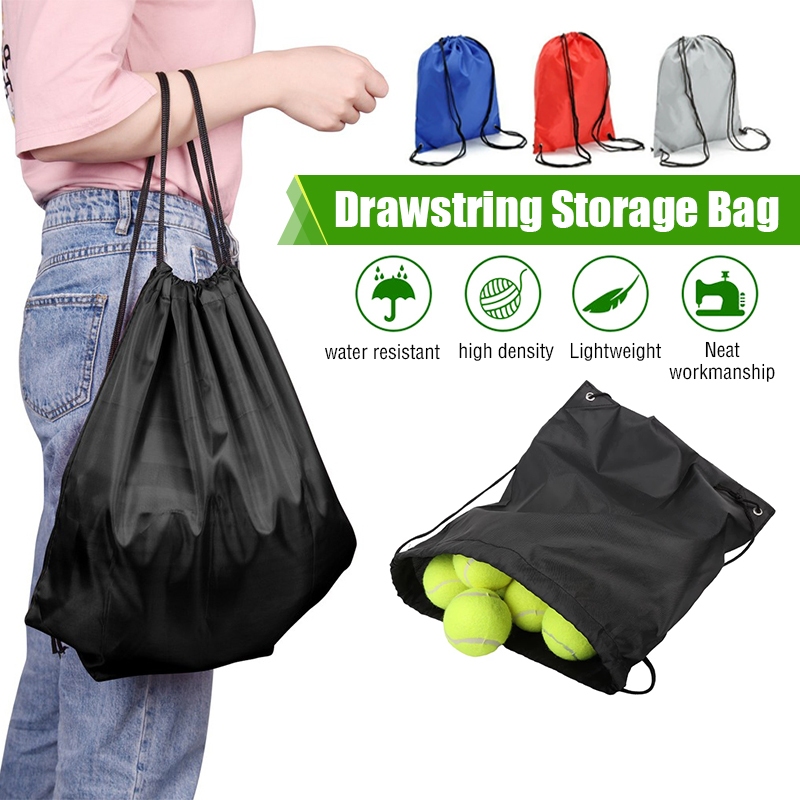 กระเป๋าสะพายหลัง แบบหูรูด กระเป๋ากีฬา กันน้ำ ถุงผ้า Drawstring Backpack